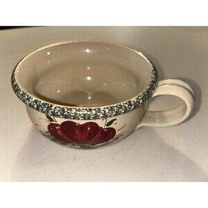Vintage Casey Pottery Soup Crock Bowl Apple Farmhouse Marshall Texas 1995